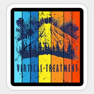 Vertical treatment vintage Sticker